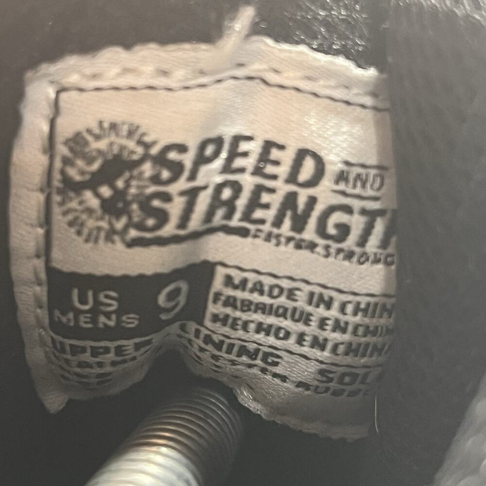 Speed and Strength Mens “Run with the Bulls” Motorcycle Sneakers Size 9 - Picture 5 of 9